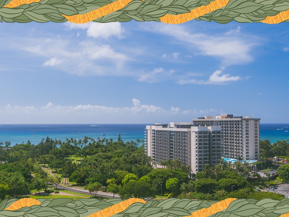 Hotel with lei.jpg
